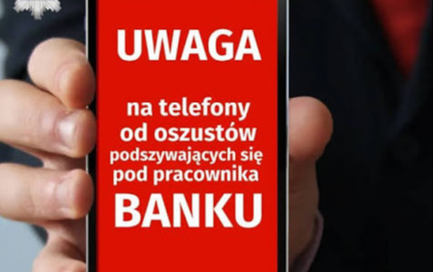 Zdjęcie do Ostrzegamy przed oszustami podszywającymi się pod pracownik&oacute;w Banku!